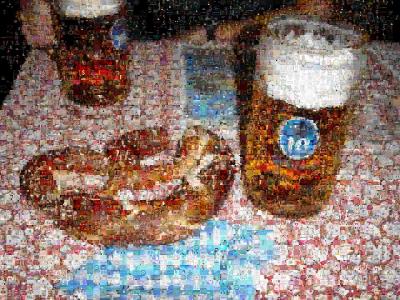 Pretzels and Beer Mosaic